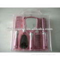 Clear PVC hairbrush / comb product packing bag